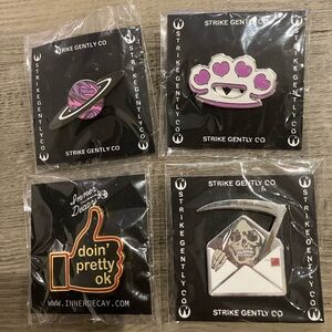 Four Hard Enamel Pins